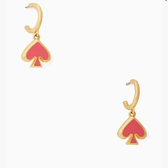 kate spade Jewelry - Kate Spade Enamel Huggies Earrings